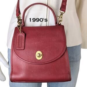 Coach Burgundy Crossbody Bag